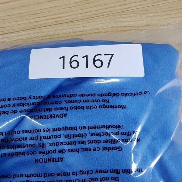 SAYLOR Cocktail Dress Womens Medium Blue One Shoulder Satin Fringe SAINTE - Picture 9 of 9